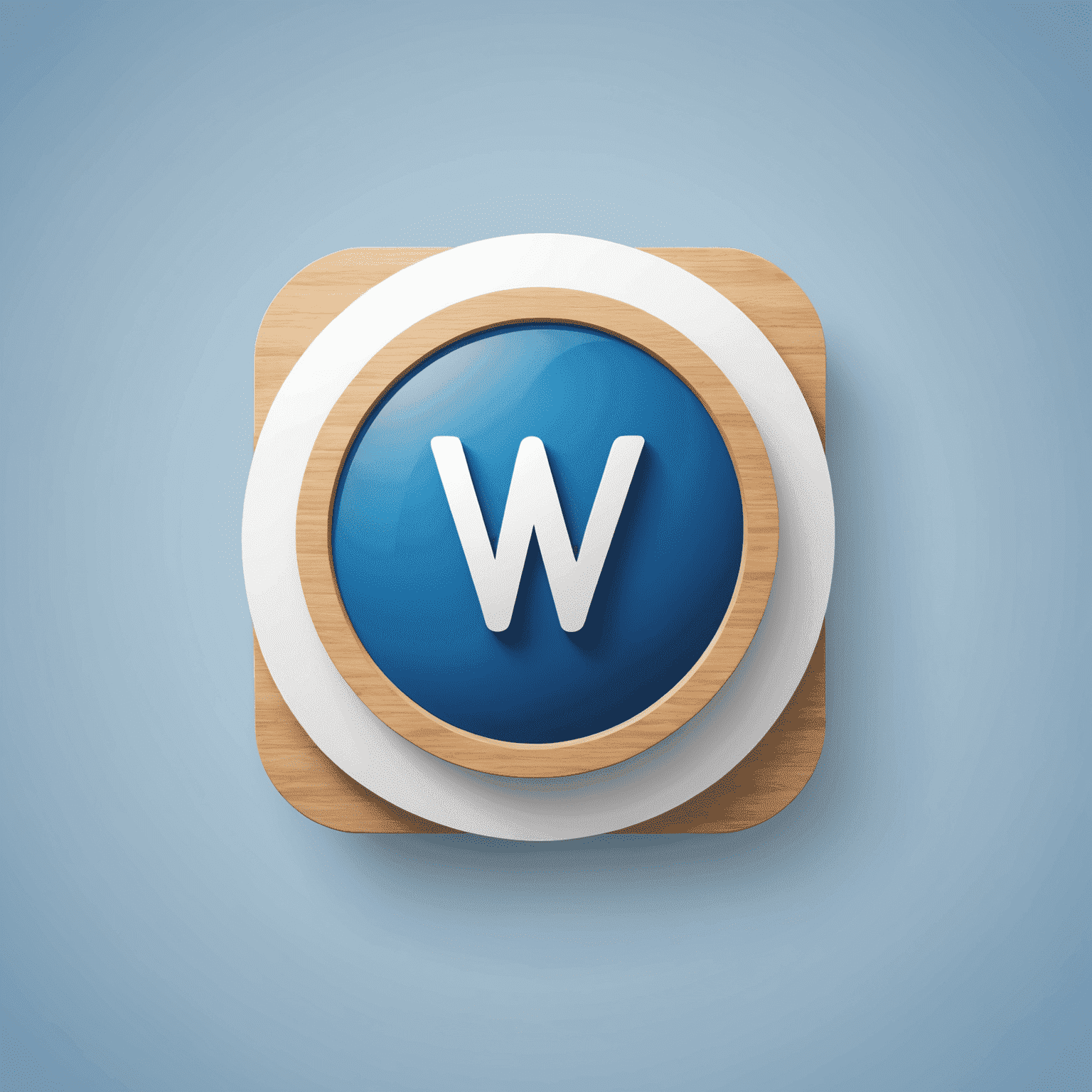 whatinte Logo - Ein modernes, blaues Logo für Unterstützung von Online-Shops